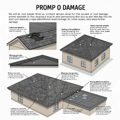 Signs of Roof Damage Infographic